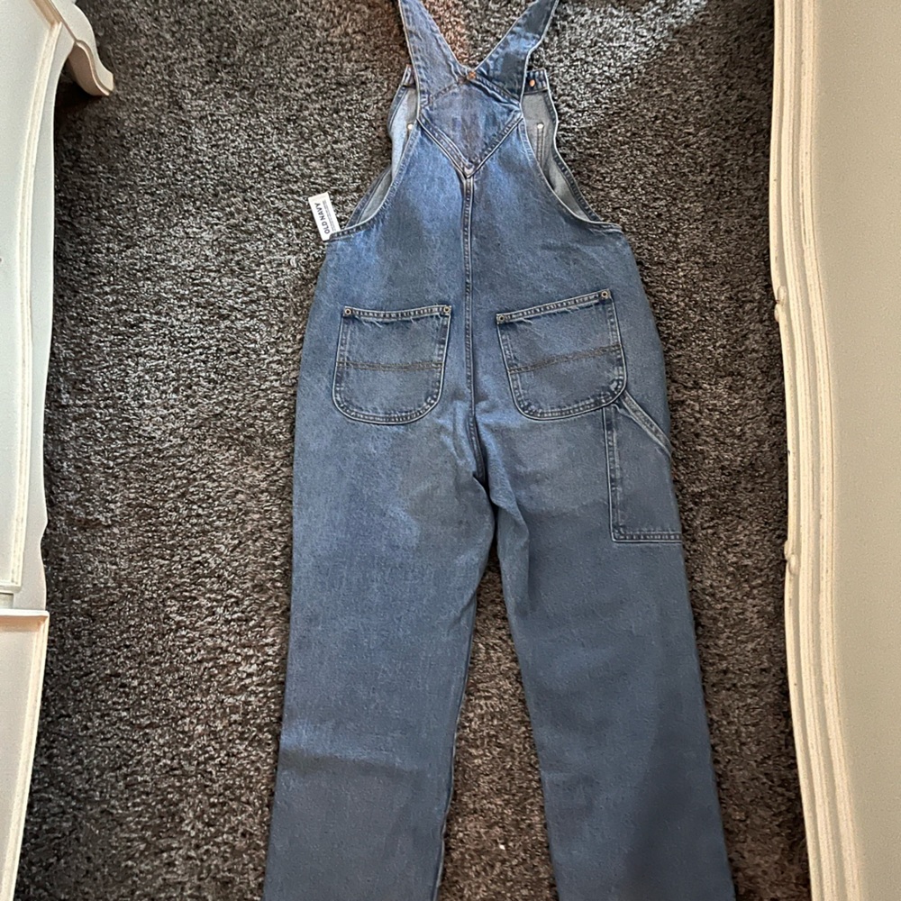 dark blue overalls from old navy